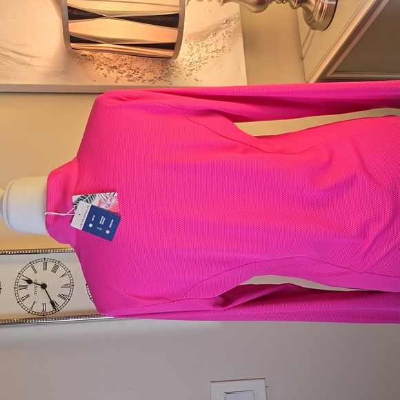 Tommy Bahama 💖NWT💖 Size Large Active Pink Top with Pink Zipper !💖💖 - Picture 12 of 15